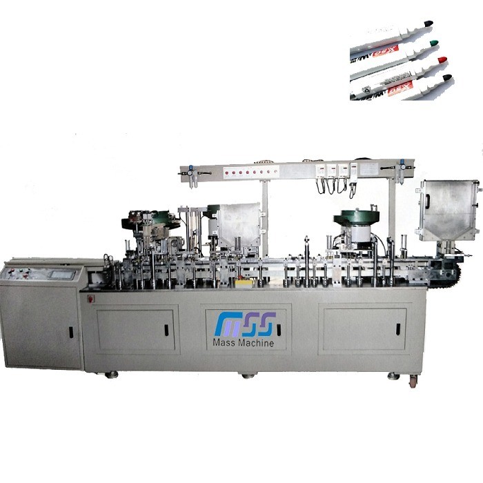 Permanent Marker Pen Assembly Machine (single stage/ two stage) (3 parts/4 parts/5 parts/6 parts)