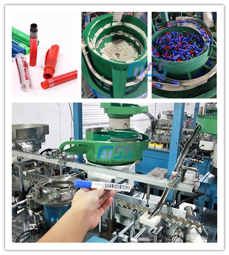 Ink cartridge filling assembly machine/Refill whiteboard marker assembly machine