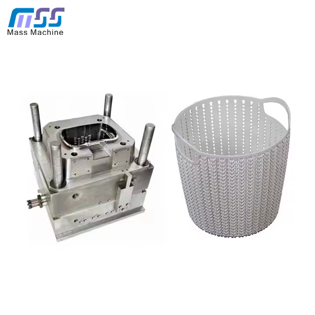 Hot Runner Rattan Design Plastic Laundry Basket Injection Mould