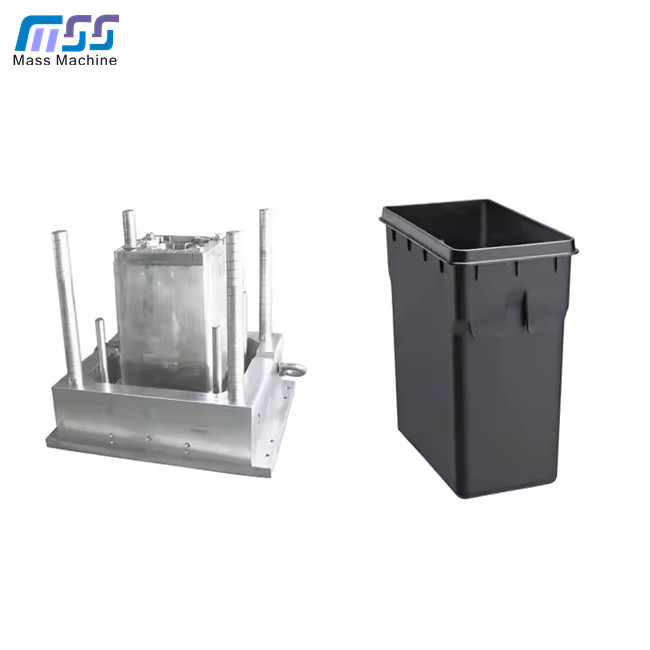 Large Eco-fridenly Custom Plastic Injection Garbage Bin Mould