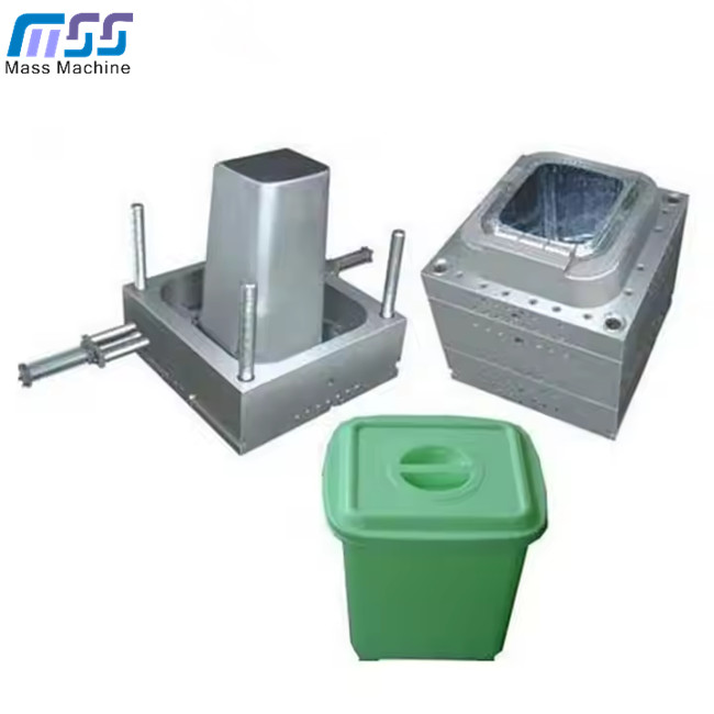 Plastic Dustbin Mould for Injection Molding Garbage Can Mold Maker