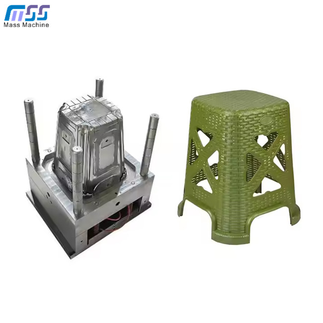 Factory Custom Design Household Durable Plastic Rattan Stool Mould