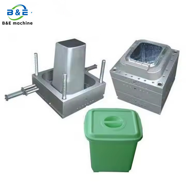 Plastic Dustbin Mould for Injection Molding Garbage Can Mold Maker
