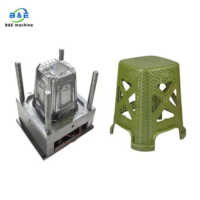 Factory Custom Design Household Durable Plastic Rattan Stool Mould
